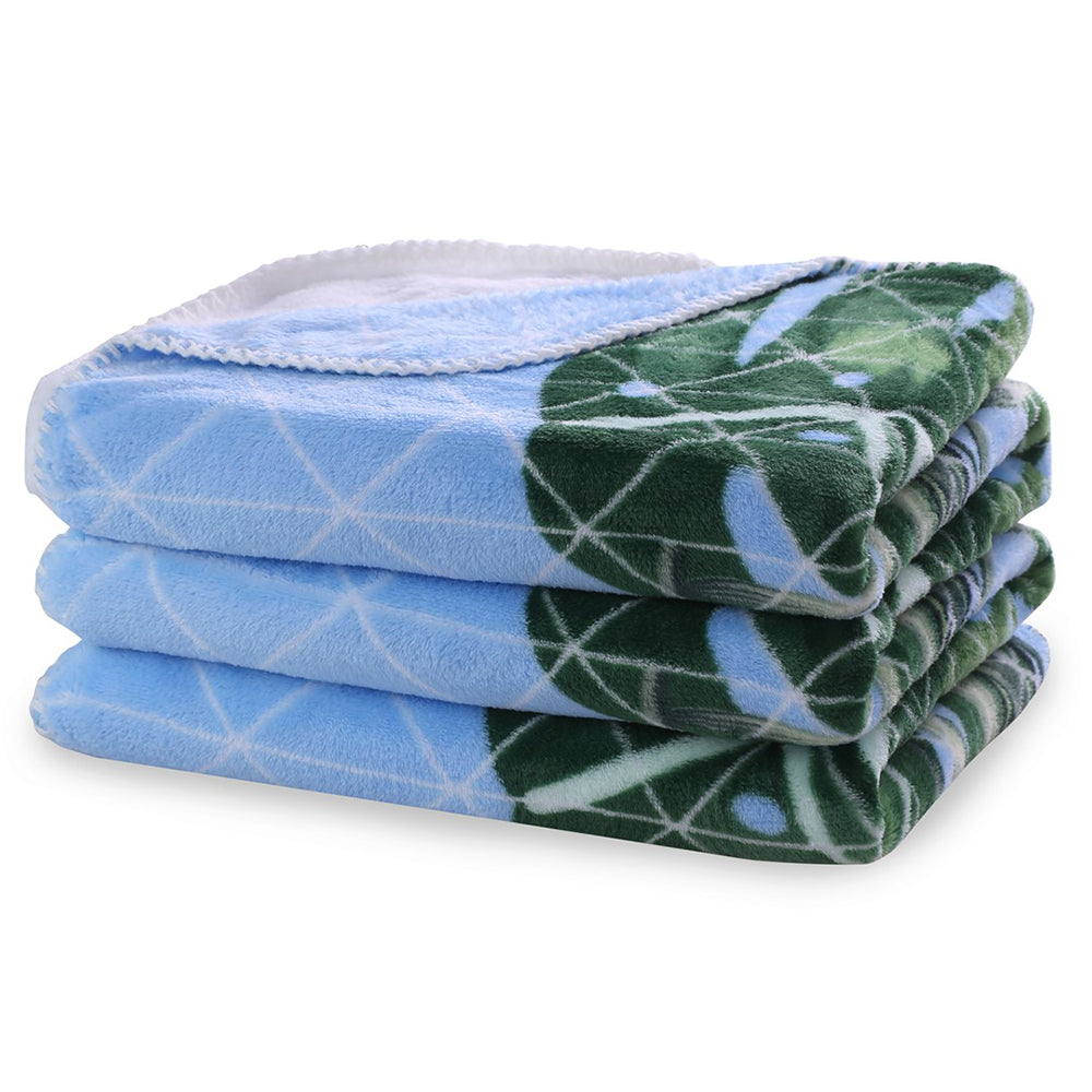 Patura cu model imprimat, Cuddle, densitate 220 g/mp, Multicolor