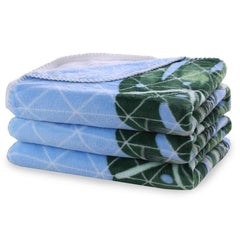 Patura cu model imprimat, Cuddle, densitate 220 g/mp, Multicolor