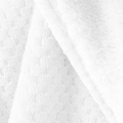 Patura in relief jacquard cu motiv modern, Shleepy, 400 g/m2, alb