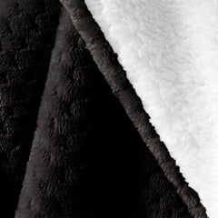 Patura in relief jacquard cu motiv modern, Shleepy, 400 g/m2, negru