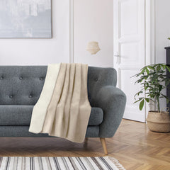 Patura din bumbac model clasic, Virkkuu, 430 g/m2, crem