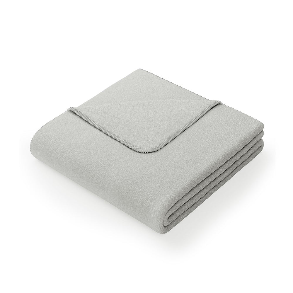 Patura din bumbac model clasic, Virkkuu, 430 g/m2, gri deschis