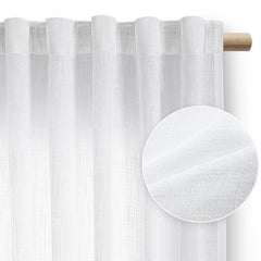 Perdea tip tesatura in cu rejansa multifunctionala, Vlatka, densitate 200 g/m2, alb