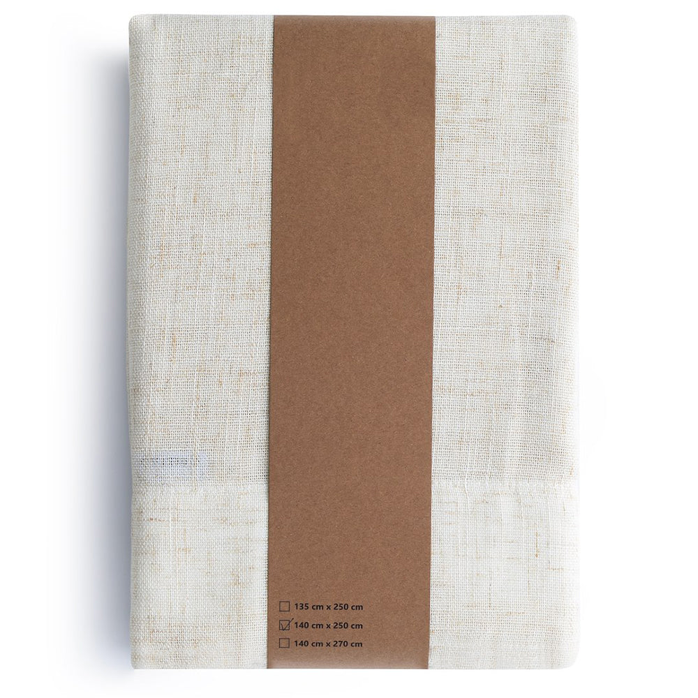 Perdea tip tesatura in cu rejansa multifunctionala, Alenka, densitate 200 g/m2, bej deschis