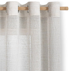 Perdea tip tesatura in cu inele, stil modern, Lienz, densitate 75 g/m2, bej