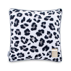 Perna decorativa din catifea model leopard, Wild, densitate 215 g/m2, alb