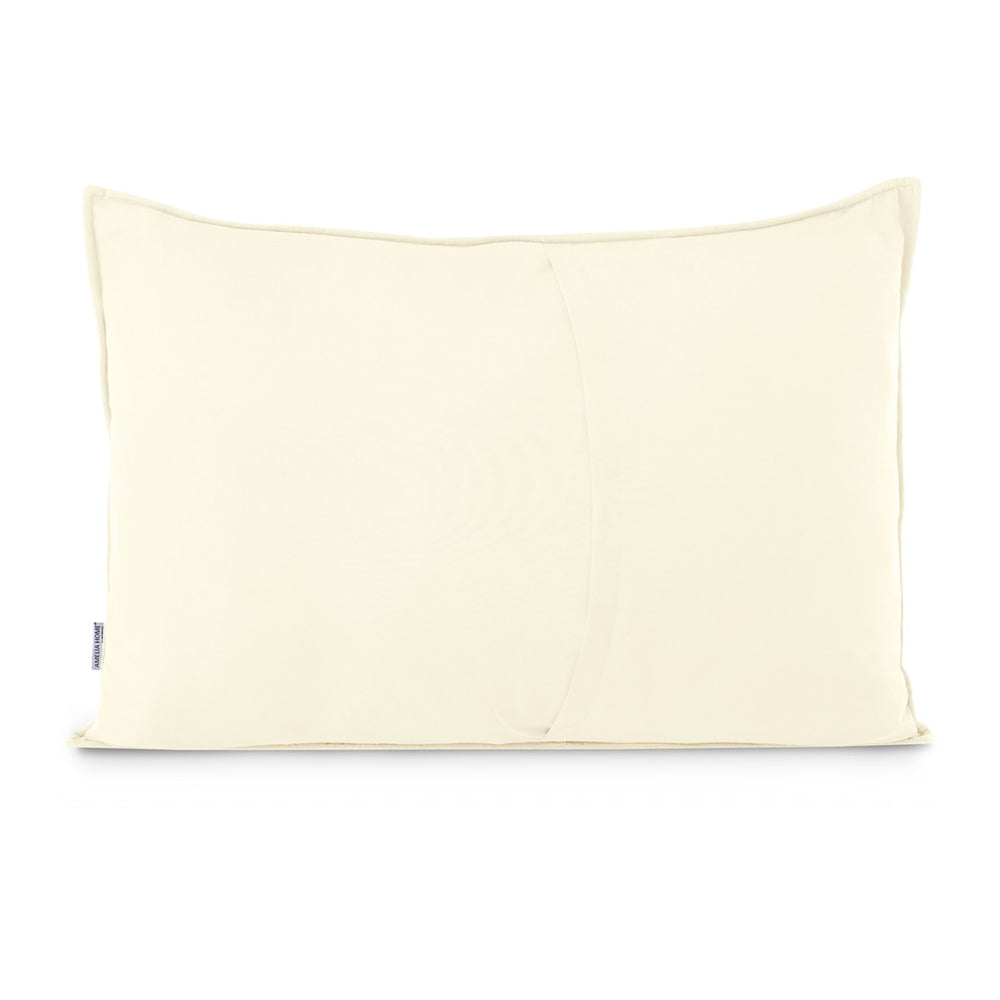 Perna decorativa matlasata din catifea cu model brodat, 180 g/m2, Palsha, Bej