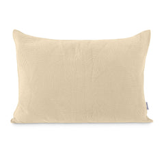 Perna decorativa matlasata din catifea cu model brodat, 180 g/m2, Palsha, Cappuccino