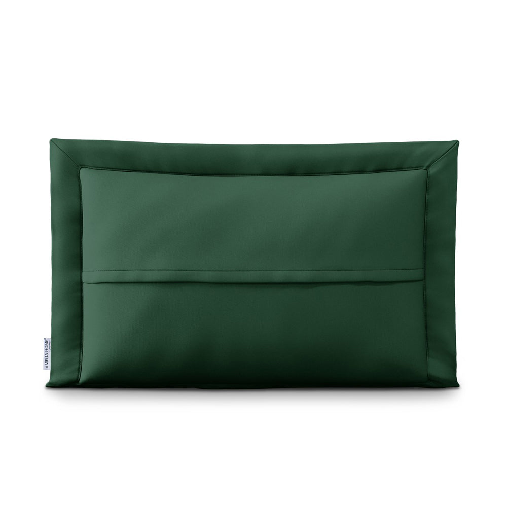 Perna decorativa usor matlasata din microfibra, Ophelia, 70 g/m2, Verde