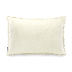 Perna decorativa matlasata din microfibra, Meadore, 70 g/m2, Crem