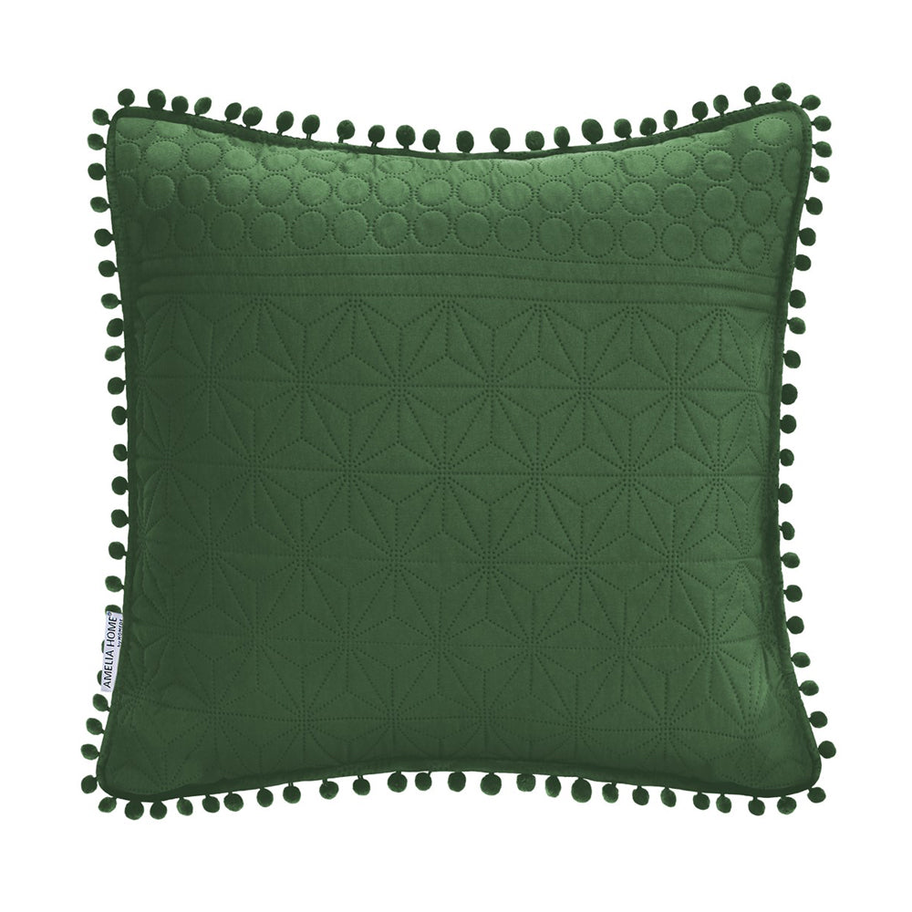 Perna decorativa matlasata din microfibra, Meadore, 70 g/m2, Verde