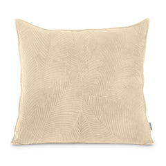 Perna decorativa matlasata din catifea cu model brodat, 180 g/m2, Palsha, Cappuccino