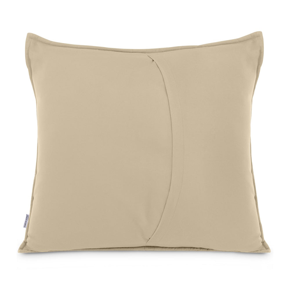 Perna decorativa matlasata din catifea cu model brodat, 180 g/m2, Palsha, Cappuccino