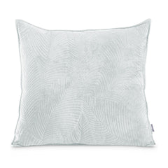 Perna decorativa matlasata din catifea cu model brodat, 180 g/m2, Palsha, Gri deschis