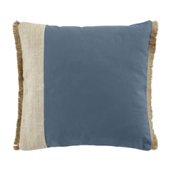 Perna decorativa din bumbac stil boho, Greenybel, 200 g/m2, bleu