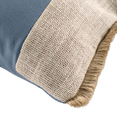 Perna decorativa din bumbac stil boho, Greenybel, 200 g/m2, bleu