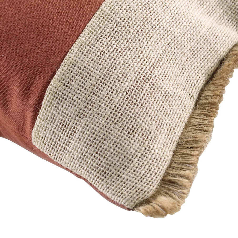 Perna decorativa din bumbac stil boho, Greenybel, 200 g/m2, portocaliu