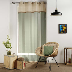 Perna decorativa din bumbac stil boho, Greenybel, 200 g/m2, verde