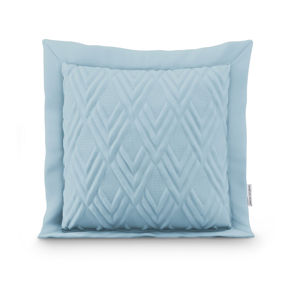 Perna decorativa usor matlasata din microfibra, Ophelia, 70 g/m2, Bleu