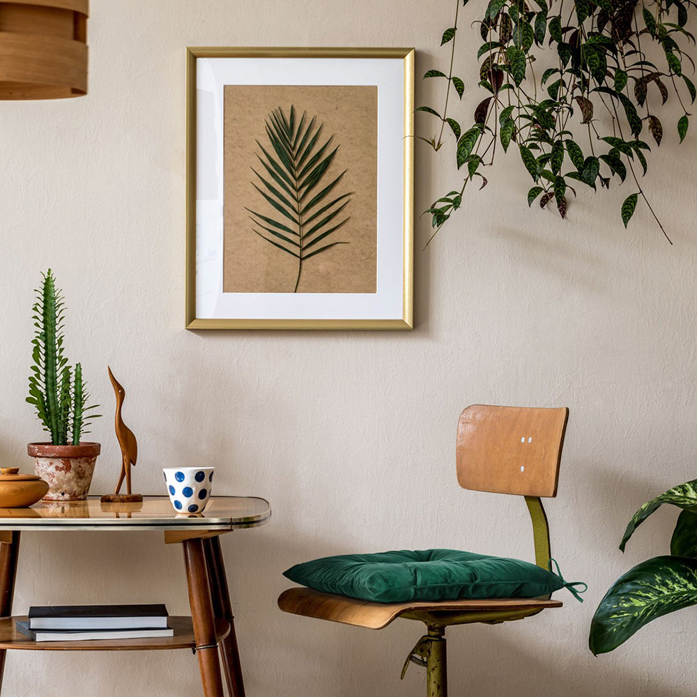 Perna matlasata pentru scaun din catifea cu snururi, 210 g/m2, Aleksa, verde, 40x40 cm
