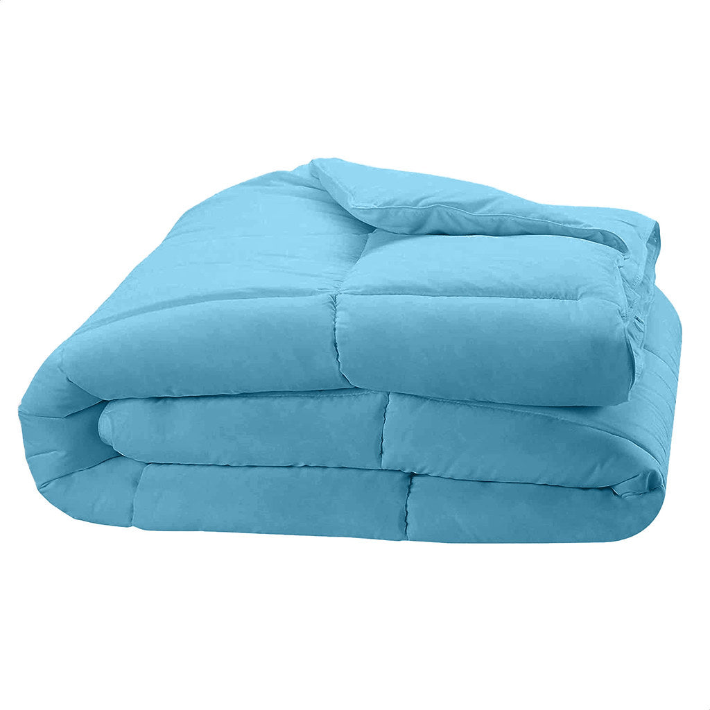 Pilota matlasata cu umplutura lana si invelis din bumbac ranforce pentru iarna, 400 g/mp, Bleu
