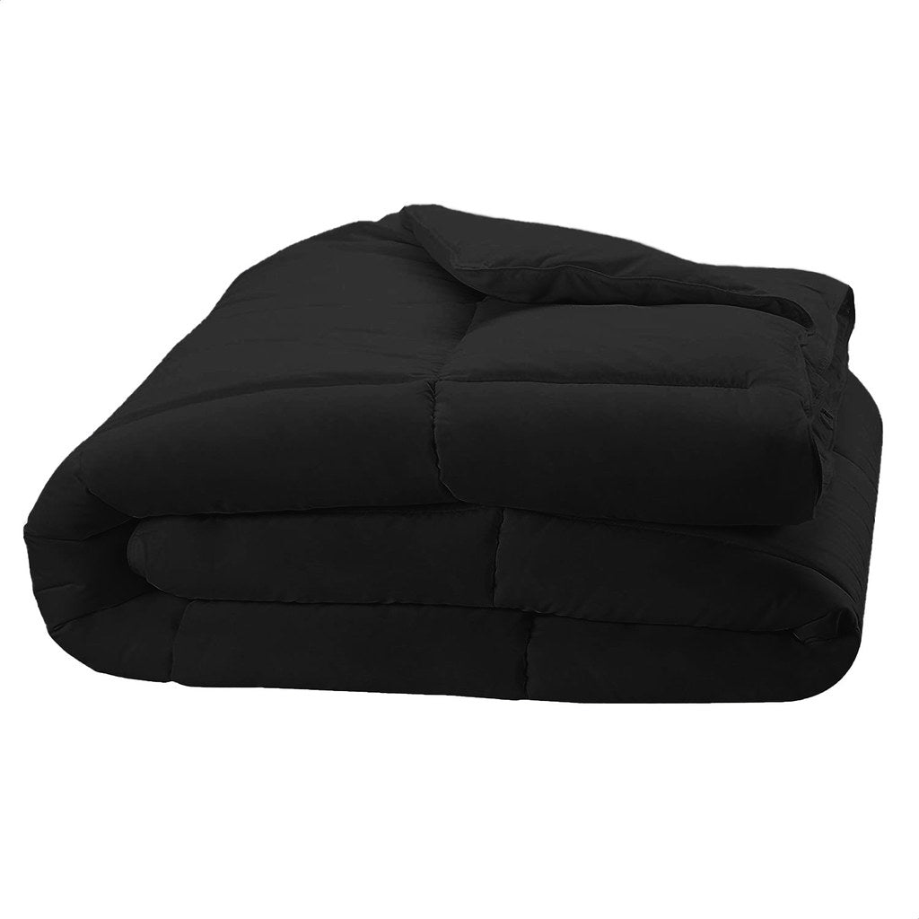Pilota matlasata cu umplutura lana si invelis din bumbac ranforce pentru iarna, 400 g/mp, Negru