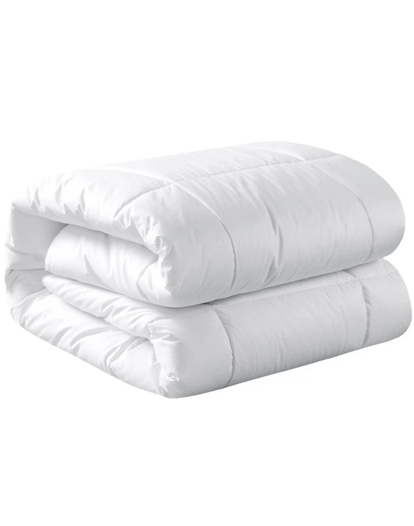 Pilota matlasata cu umplutura microfibra si invelis din bumbac mercerizat pentru vara, 200 g/mp, Alb