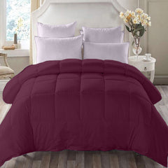 Pilota matlasata cu umplutura lana si invelis din damasc pentru iarna, 400 g/mp, Mauve