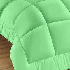 Pilota matlasata cu umplutura lana si invelis din bumbac ranforce pentru iarna, 400 g/mp, verde deschis