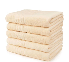 Prosop de fata 550 g/mp din bumbac 100%, dublu fir, Soft, Crem