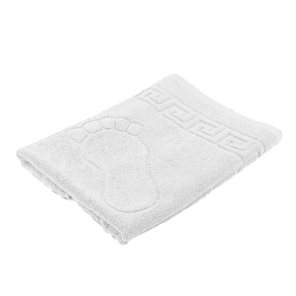 Prosop tip covoras pentru talpi 700 g/mp din bumbac 100%, dublu fir, Soft, Alb