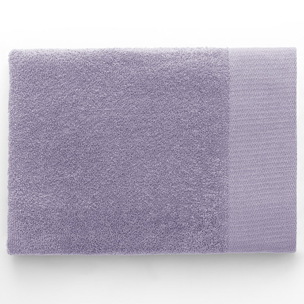 Set 6 prosoape de baie stil modern din bumbac 100%, 450 g/mp, Amari, 2x70x140 cm, 4x50x100 cm, lila