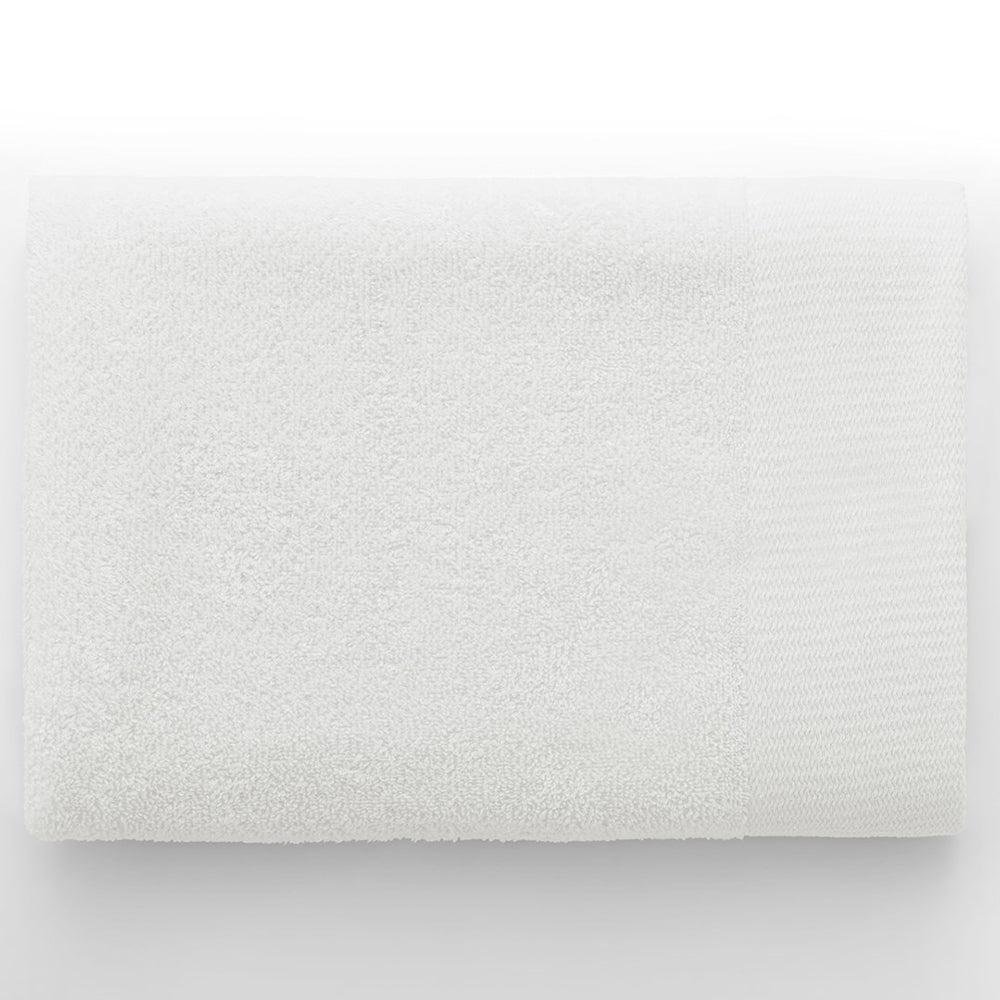 Set 6 prosoape de baie stil modern din bumbac 100%, 450 g/mp, Amari, 2x70x140 cm, 4x50x100 cm, alb