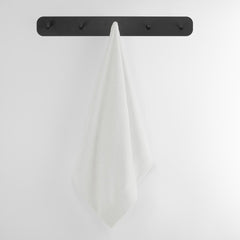 Set 6 prosoape de baie stil modern din bumbac 100%, 450 g/mp, Amari, 2x70x140 cm, 4x50x100 cm, alb