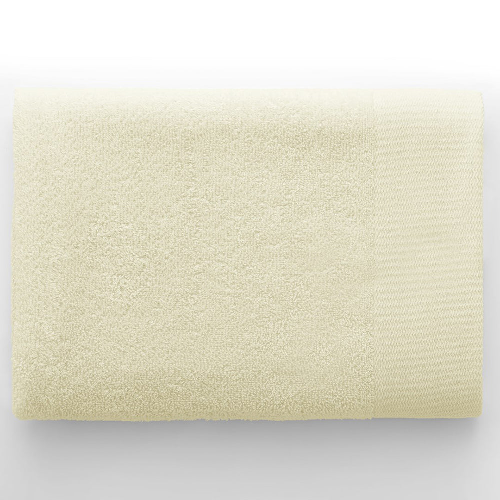 Set 6 prosoape de baie stil modern din bumbac 100%, 450 g/mp, Amari, 2x70x140 cm, 4x50x100 cm, ecru