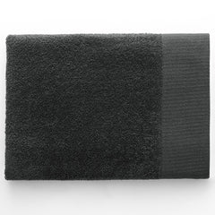 Set 6 prosoape de baie stil modern din bumbac 100%, 450 g/mp, Amari, 2x70x140 cm, 4x50x100 cm, gri inchis