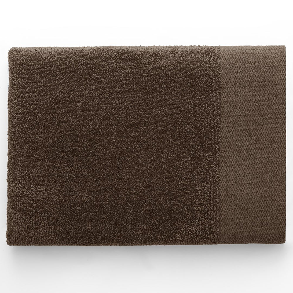 Set 6 prosoape de baie stil modern din bumbac 100%, 450 g/mp, Amari, 2x70x140 cm, 4x50x100 cm, maro