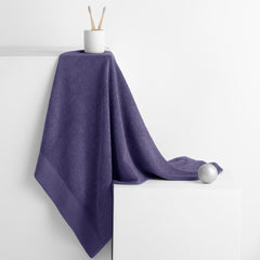 Set 6 prosoape de baie stil modern din bumbac 100%, 450 g/mp, Amari, 2x70x140 cm, 4x50x100 cm, mov