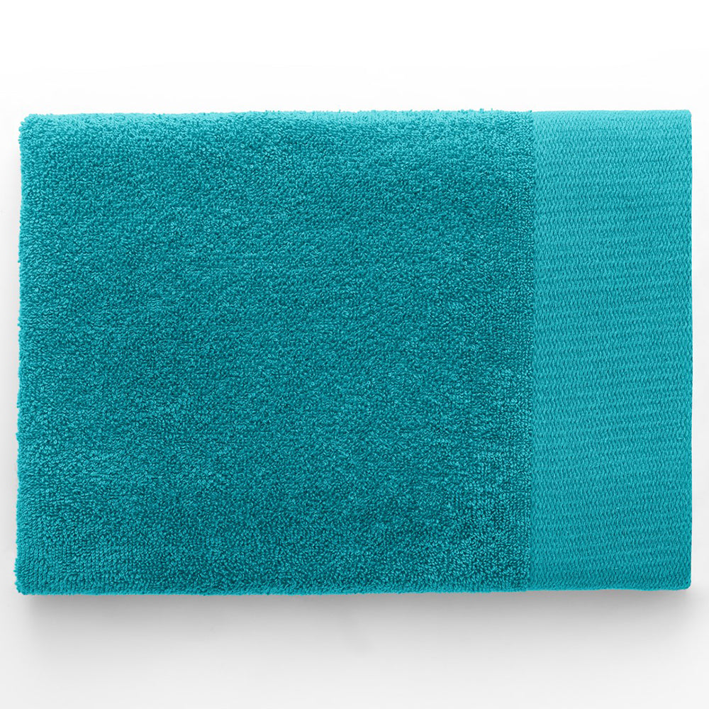 Set 6 prosoape de baie stil modern din bumbac 100%, 450 g/mp, Amari, 2x70x140 cm, 4x50x100 cm, turcoaz