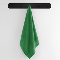 Set 6 prosoape de baie stil modern din bumbac 100%, 450 g/mp, Amari, 2x70x140 cm, 4x50x100 cm, verde