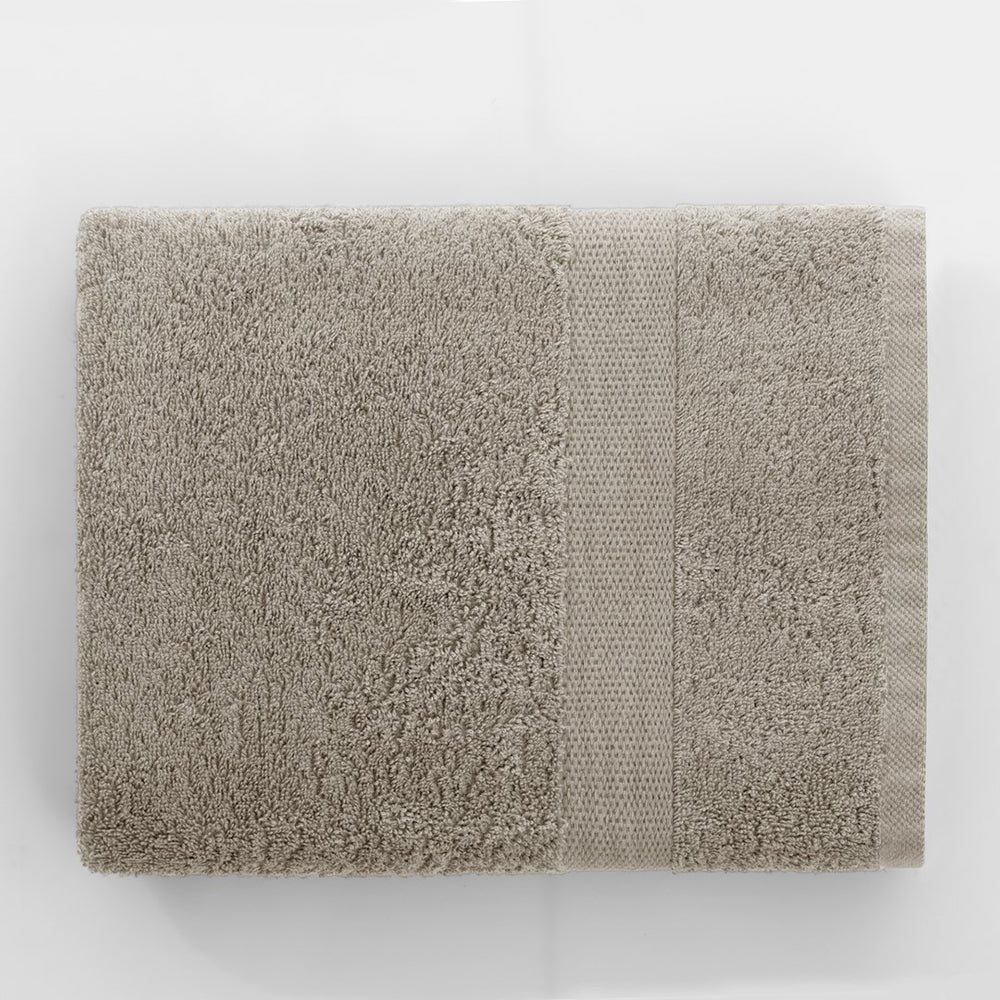 Set 4 prosoape de baie cu bordura simpla, bumbac 100%, 525 g/mp, Marina, 2x70x140 cm, 2x50x100 cm, bej