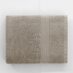 Set 4 prosoape de baie cu bordura simpla, bumbac 100%, 525 g/mp, Marina, 2x70x140 cm, 2x50x100 cm, bej