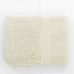 Set 6 prosoape de baie cu bordura simpla, bumbac 100%, 525 g/mp, Marina, 2x70x140 cm, 4x50x100 cm, ecru