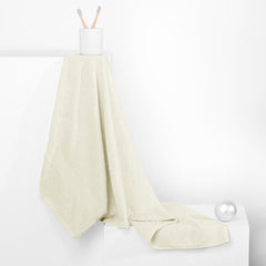 Set 6 prosoape de baie cu bordura simpla, bumbac 100%, 525 g/mp, Marina, 2x70x140 cm, 4x50x100 cm, ecru