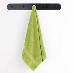 Set 6 prosoape de baie cu bordura simpla, bumbac 100%, 525 g/mp, Marina, 2x70x140 cm, 4x50x100 cm, vernil