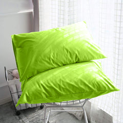 Set 2 huse perna din bumbac ranforce 100%, densitate 120 g/mp, Verde