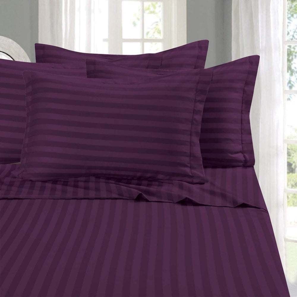 Set 2 huse perna din damasc, densitate 130 g/mp, Mov