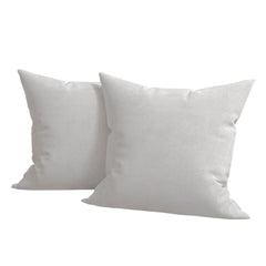 Set 2 huse pernute decorative din catifea cu fermoar, Madison, densitate 700 g/ml, Cloud