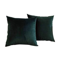 Set 2 huse pernute decorative din catifea cu fermoar, Madison, densitate 700 g/ml, Denim