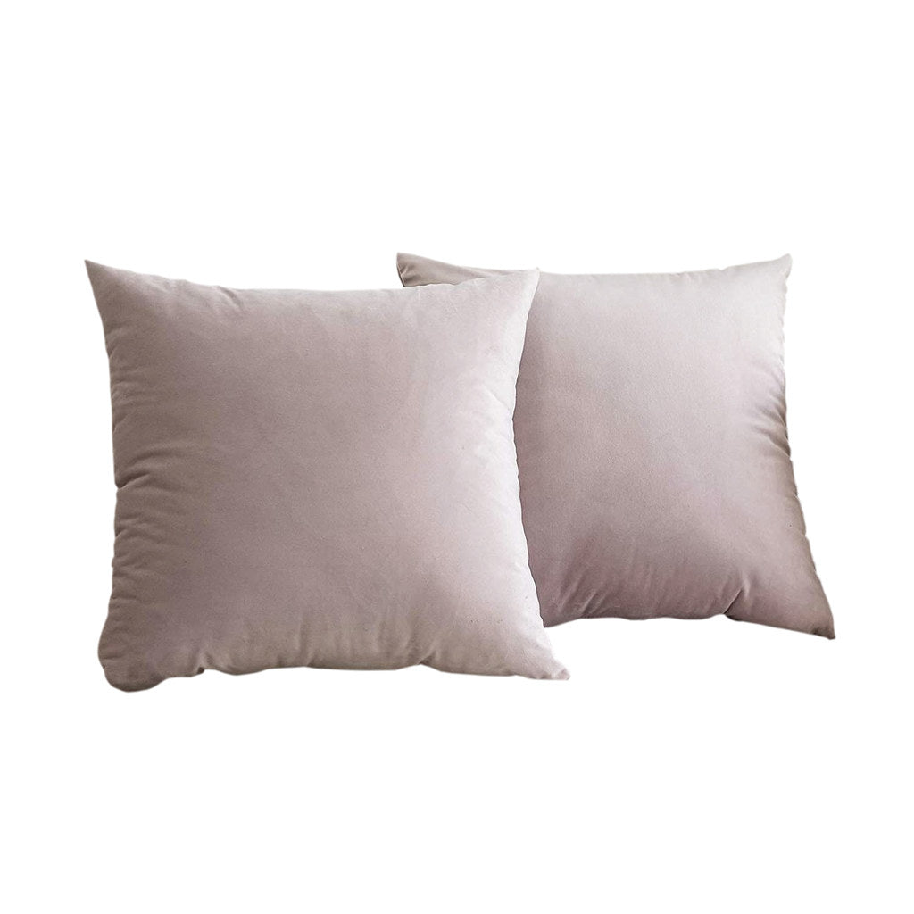 Set 2 huse pernute decorative din catifea cu fermoar, Madison, densitate 700 g/ml, Faux Fur